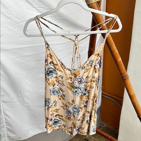 Floral Strappy Camisole Tank Top - Picture 1 of 7